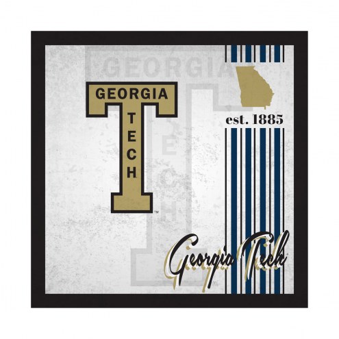 Georgia Tech Yellow Jackets Album 10&quot; x 10&quot; Sign