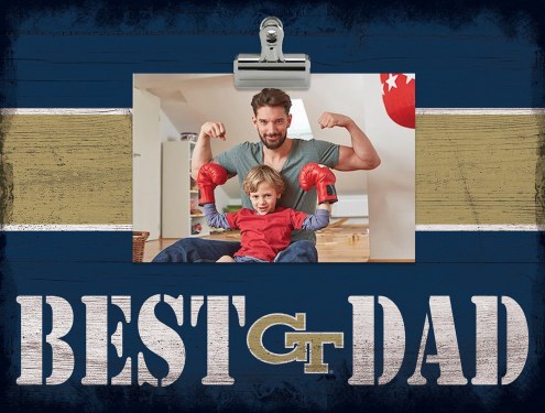 Georgia Tech Yellow Jackets Best Dad Clip Frame