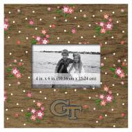Georgia Tech Yellow Jackets Floral 10" x 10" Picture Frame