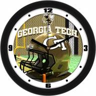 Georgia Tech Yellow Jackets Football Helmet Wall Clock