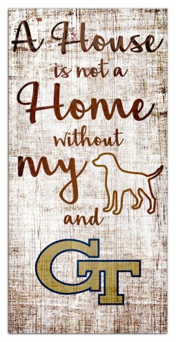 Georgia Tech Yellow Jackets House is Not a Home Sign