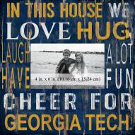 Georgia Tech Yellow Jackets In This House 10" x 10" Picture Frame