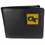 Georgia Tech Yellow Jackets Leather Bi-fold Wallet in Gift Box