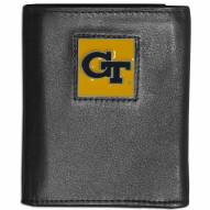 Georgia Tech Yellow Jackets Leather Tri-fold Wallet