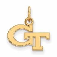 Georgia Tech Yellow Jackets NCAA Sterling Silver Gold Plated Extra Small Pendant