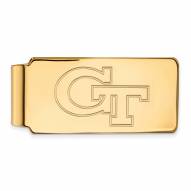 Georgia Tech Yellow Jackets NCAA Sterling Silver Gold Plated Money Clip