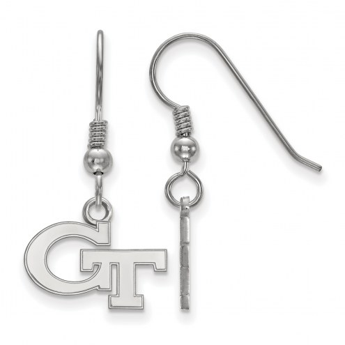 Georgia Tech Yellow Jackets Sterling Silver Extra Small Dangle Earrings