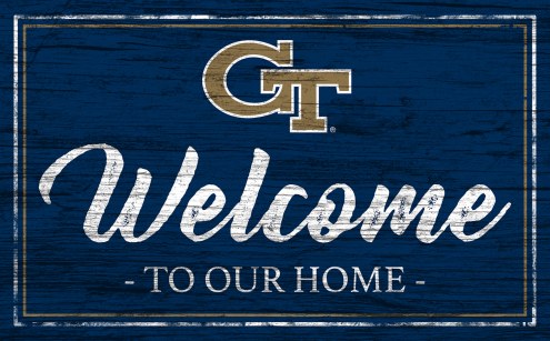 Georgia Tech Yellow Jackets Team Color Welcome Sign