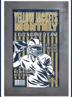 Georgia Tech Yellow Jackets Team Monthly 11" x 19" Framed Sign