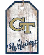 Georgia Tech Yellow Jackets Welcome Team Tag 11" x 19" Sign