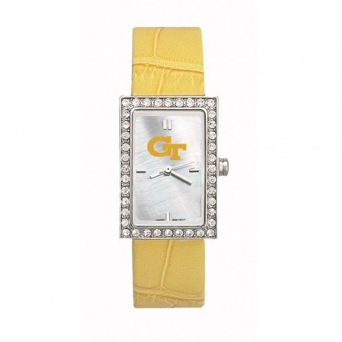 Georgia Tech Yellow Jackets Women's Starlette Leather Watch