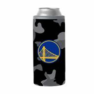 Golden State Warriors 12 oz. Black Camo Slim Can Coozie