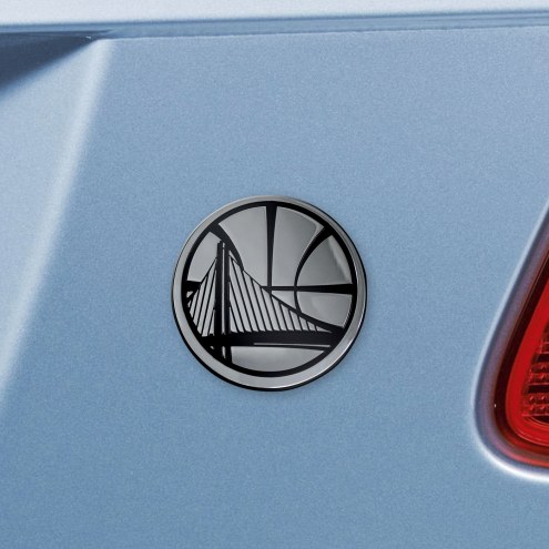 Golden State Warriors Chrome Metal Car Emblem
