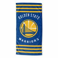 Golden State Warriors Stripes Beach Towel