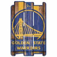 Golden State Warriors Wood Fence Sign
