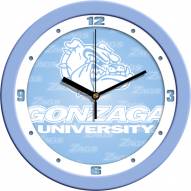 Gonzaga Bulldogs Baby Blue Wall Clock