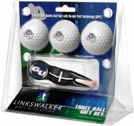 Gonzaga Bulldogs Black Crosshair Divot Tool & 3 Golf Ball Gift Pack