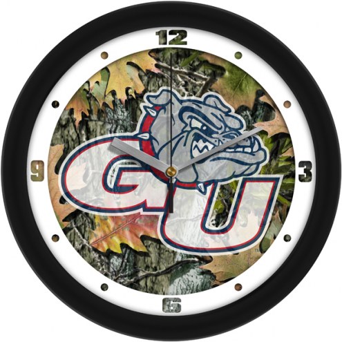 Gonzaga Bulldogs Camo Wall Clock