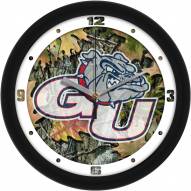 Gonzaga Bulldogs Camo Wall Clock