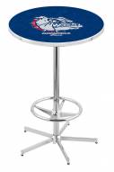 Gonzaga Bulldogs Chrome Bar Table with Foot Ring