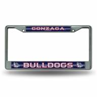 Gonzaga Bulldogs Chrome Glitter License Plate Frame