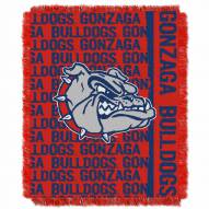 Gonzaga Bulldogs Double Play Woven Throw Blanket