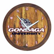 Gonzaga Bulldogs "Faux" Barrel Top Wall Clock