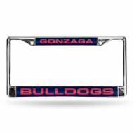Gonzaga Bulldogs Laser Chrome License Plate Frame