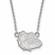 Gonzaga Bulldogs Sterling Silver Small Pendant Necklace