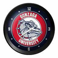 Gonzaga Bulldogs Ribbed Frame Wall Clock
