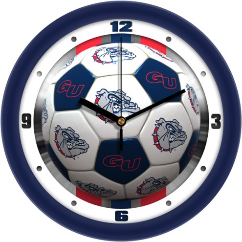 Gonzaga Bulldogs Soccer Wall Clock