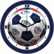 Gonzaga Bulldogs Soccer Wall Clock