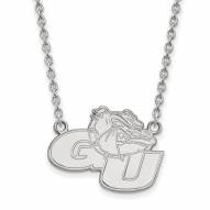 Gonzaga Bulldogs Sterling Silver Large Pendant Necklace