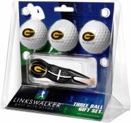 Grambling State Tigers Black Crosshair Divot Tool & 3 Golf Ball Gift Pack