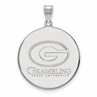 Grambling State Tigers Sterling Silver Extra Large Disc Pendant