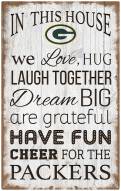 Green Bay Packers 11" x 19" In This House Sign