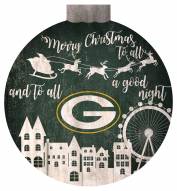 Green Bay Packers 12" Christmas Village Wall Art