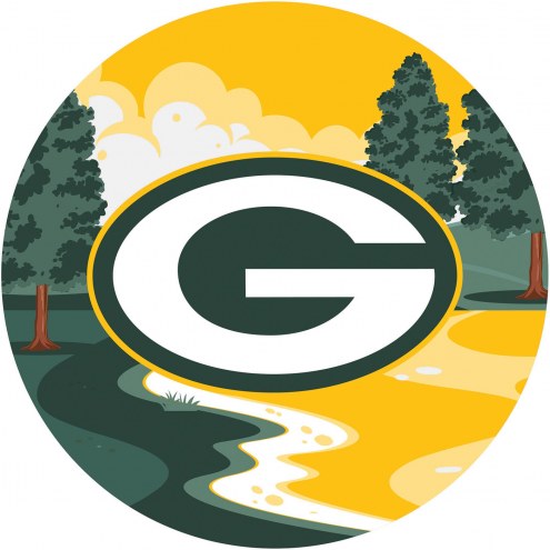 Green Bay Packers 12&quot; Landscape Circle Sign