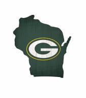 Green Bay Packers 12" Team Color Logo State Sign