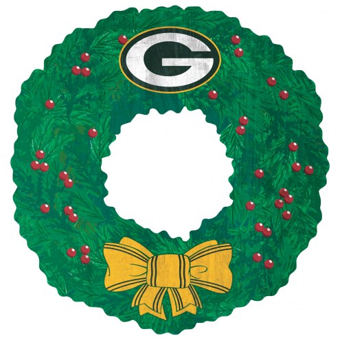 Green Bay Packers 16&quot; Team Wreath Sign