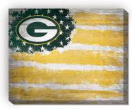 Green Bay Packers 16" x 20" Flag Canvas Print