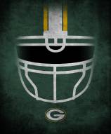 Green Bay Packers 16" x 20" Ghost Helmet Canvas Print