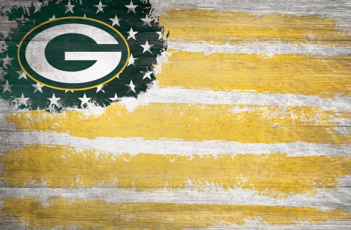 Green Bay Packers 17&quot; x 26&quot; Flag Sign