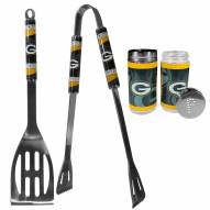 Green Bay Packers 2 Piece BBQ Set with Tailgate Salt & Pepper Shakers