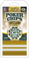 Green Bay Packers 20 Piece Poker Chips Set