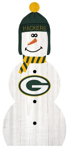 Green Bay Packers 31&quot; Snowman Leaner