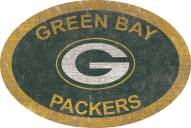 Green Bay Packers 46" Team Color Oval Sign