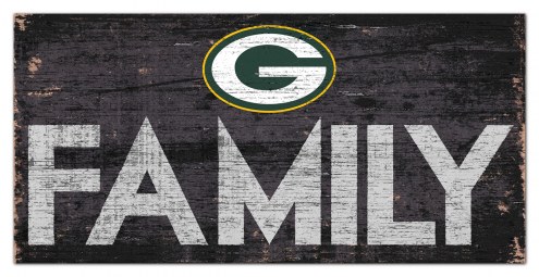 Green Bay Packers 6&quot; x 12&quot; Family Sign