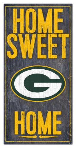Green Bay Packers 6&quot; x 12&quot; Home Sweet Home Sign