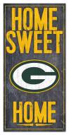 Green Bay Packers 6" x 12" Home Sweet Home Sign